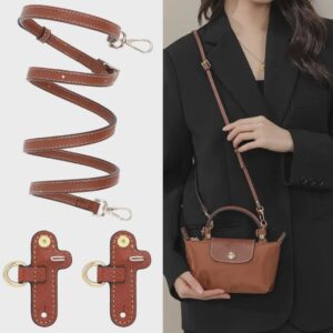 Longchamp Crossbody Strap in Tan