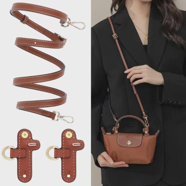Longchamp Crossbody Strap in Tan