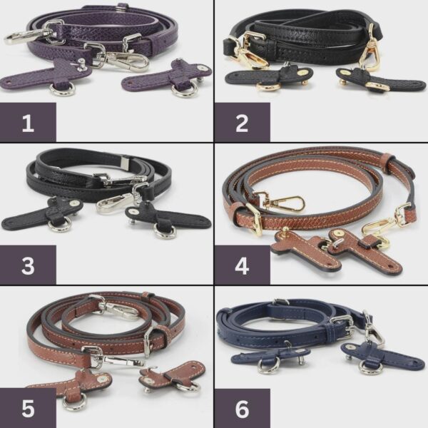 Longchamp Leather Shoulder Strap Replacement - Adjustable Crossbody Strap for Le Pliage, Neo, Travel Bags | Punch-Free Installation, Cowhide - Image 5